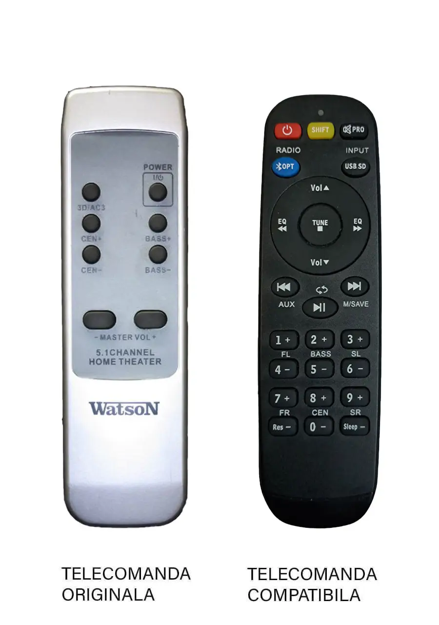 Telecomanda inlocuitoare pentru boxa Watson AS5451 compatibil cu originalul (656)