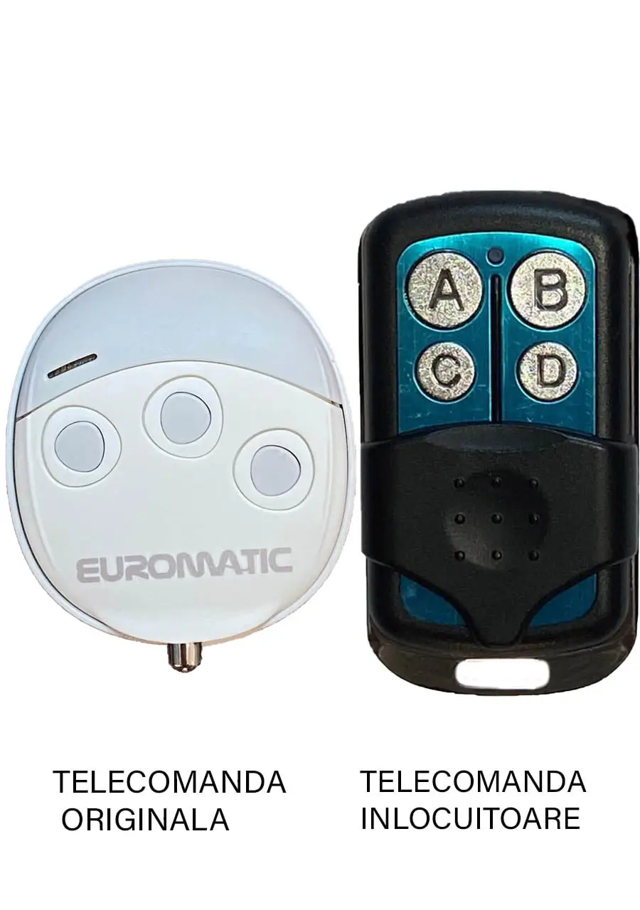 Telecomanda inlocuitoare pentru poarta garaj de 2 si 4 canale cod fix 433.92MHz Proteco PTX 3EI compatibila cu originalul (844-1