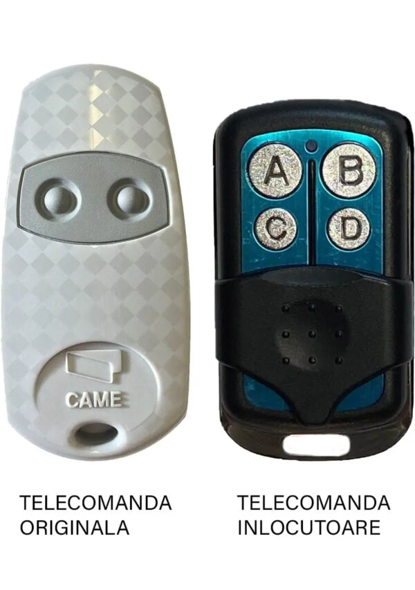 Telecomanda inlocuitoare poarta garaj 2 butoane cod fix frecventa 433.92MHz Came Top 432EE compatibila cu originalul (804)