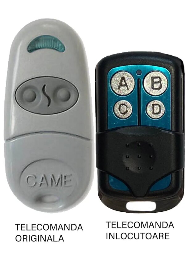 Telecomanda inlocuitoare poarta garaj 2 butoane cod fix frecventa 433.92MHz Came Top 432NA compatibila cu originalul (806) Telecomanda inlocuitoare poarta garaj 2 butoane cod fix frecventa 433.92MHz Came Top 432NA compatibila cu originalul (806)