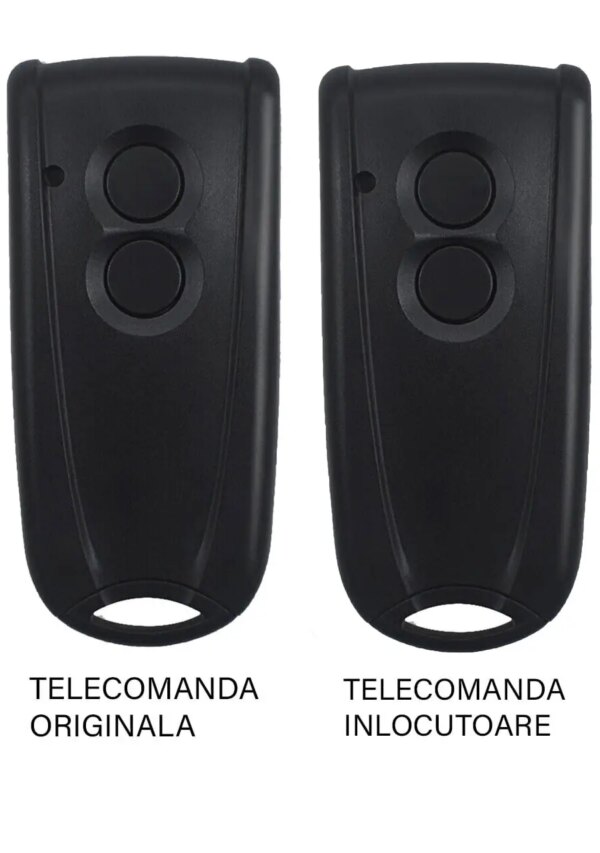 Telecomanda inlocuitoare poarta garaj 2 butoane cod saritor frecventa 433.92MHz EcoStar Rsc2 compatibila cu originalul (812)