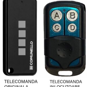 Telecomanda inlocuitoare poarta garaj cu 4 butoane cod fix frecventa 433.92MHz Comunnelo Keep 4 compatibila cu originalul (809) Telecomanda inlocuitoare poarta garaj cu 4 butoane cod fix frecventa 433.92MHz Comunnelo Keep 4 compatibila cu originalul (809)