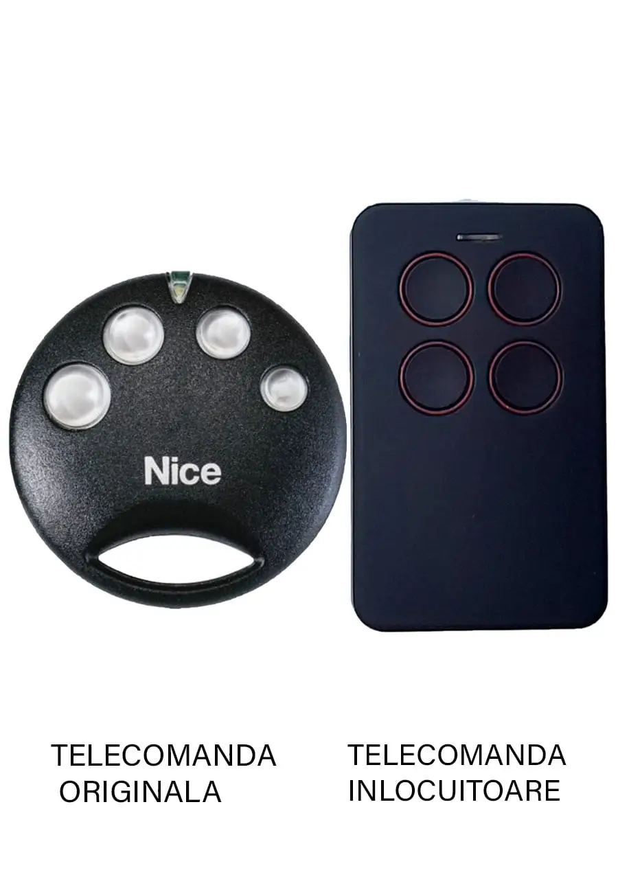 Telecomanda inlocuitoare poarta garaj de 2 si 4 canale cod saritor 433.92MHz NICE SMILO SM4 compatibila cu originalul (842)