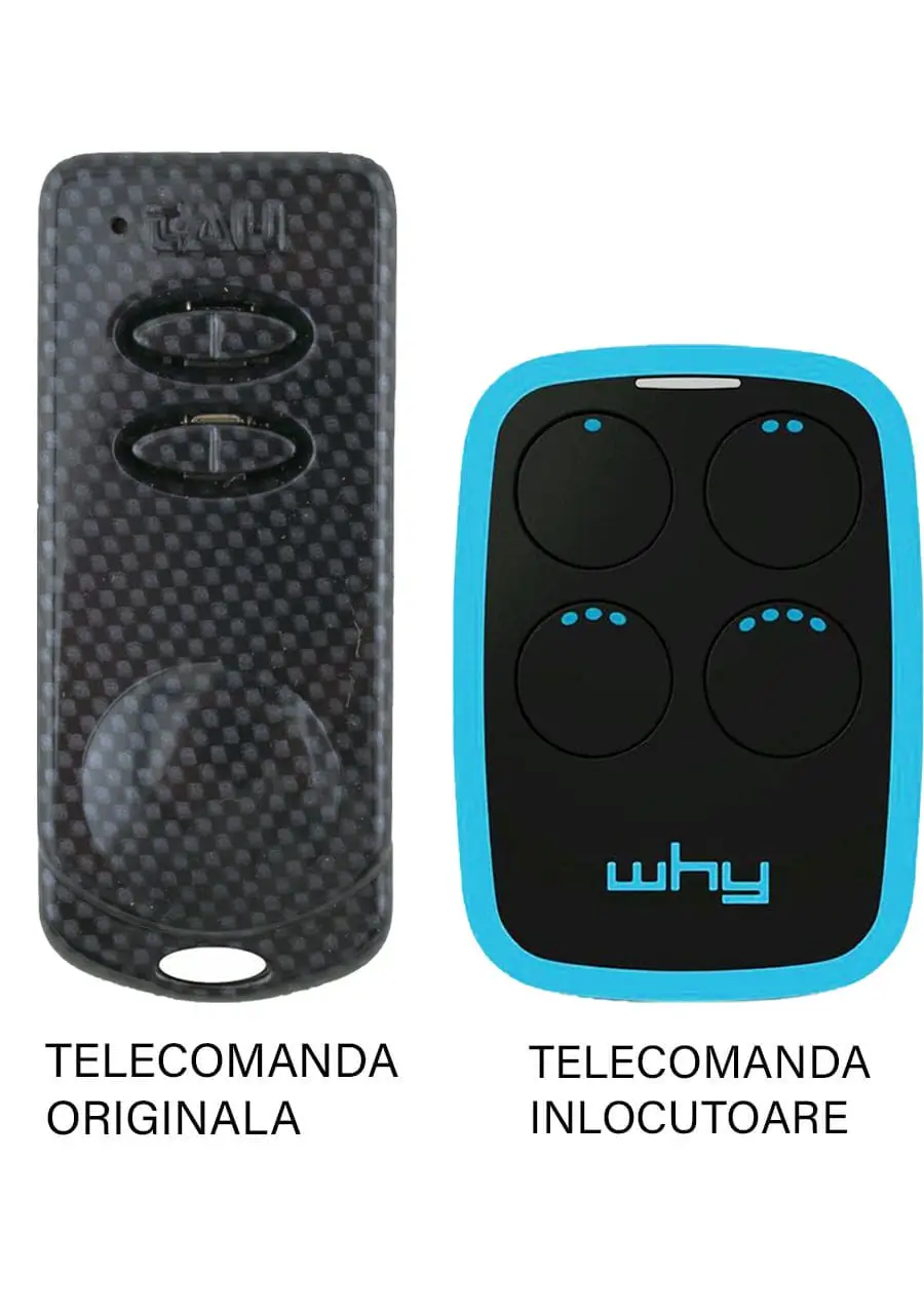 Telecomanda inlocuitoare poarta garaj de 2 si 4 canale cod saritor 433.92MHz TAU 250-K-SLIM-RP compatibila cu originalul (851)