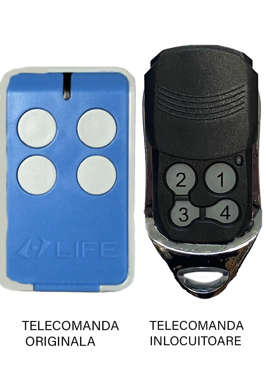 Telecomanda inlocuitoare poarta garaj Life MAXI4-BLUE cu 4 taste (833)