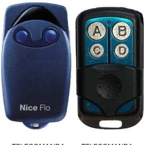 Telecomanda inlocuitoare poarta garaj Nice Flo 2 R-S cu cod programabil 1024 de combinatii si DIP-SWITCH 433.92MHz /cu functie d