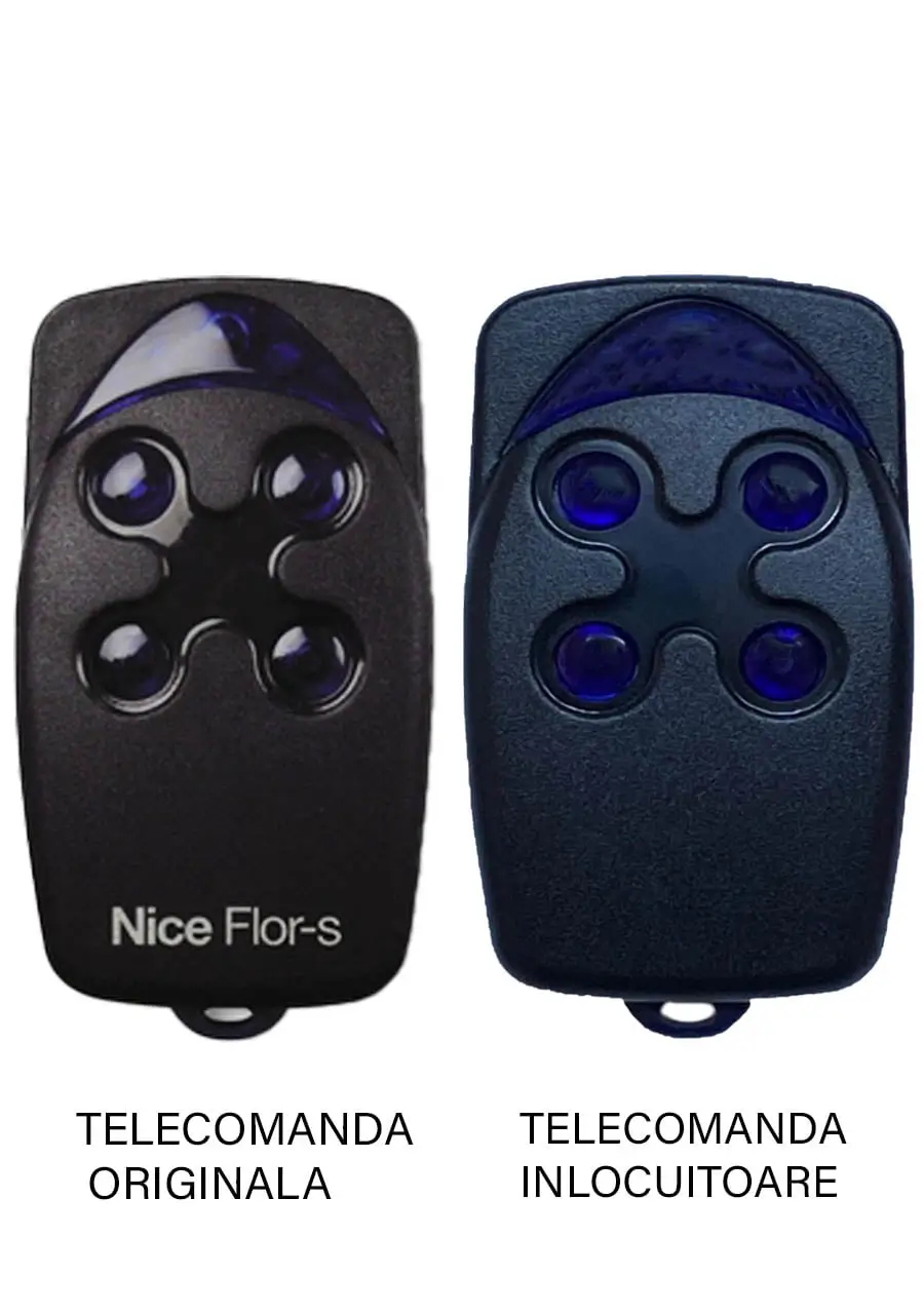 Telecomanda inlocuitoare poarta garaj radio cu 4.5 milioane de combinatii Nice Flo 4 R-S Sistem cu cod dinamic de 433.92MHz cu a