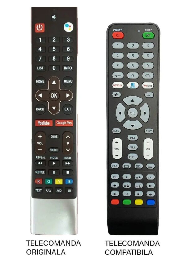 Telecomanda inlocuitoare TV Allview 40ATA6000-F compatibila cu originalul cod ER1292-N /MFY1282 (565)