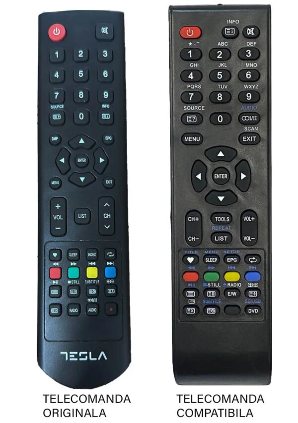 Telecomanda inlocuitoare TV Tesla 32C315SH compatibil cu originalul (133-1) Telecomanda inlocuitoare TV Tesla 32C315SH compatibil cu originalul (133-1)
