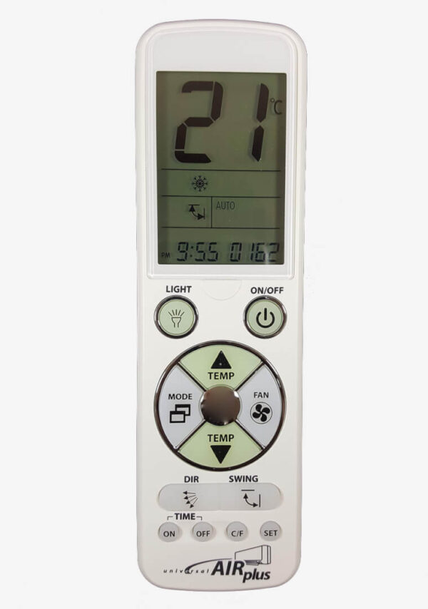 Telecomanda pentru aer conditionat Universal Air Plus 5000 Cod List Display 2.6inch iluminat led alb si lanterna Jolly 42534JL20 Telecomanda pentru aer conditionat Universal Air Plus 5000 Cod List Display 2.6inch iluminat led alb si lanterna Jolly 42534JL20