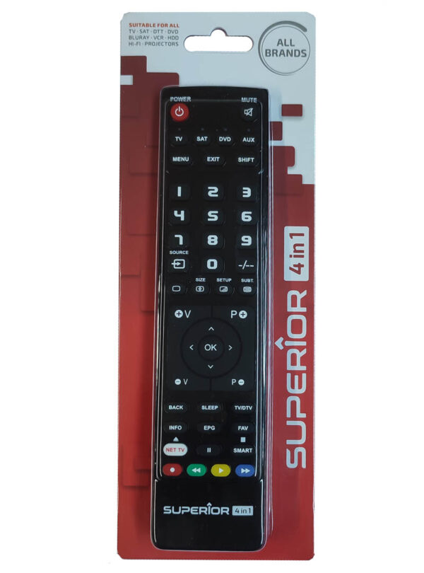 Telecomanda SUPERIOR programabila 4 in 1 (212) Telecomanda SUPERIOR programabila 4 in 1 (212)