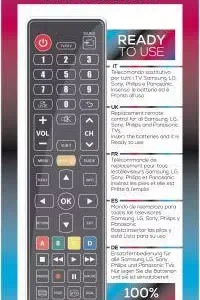 Telecomanda Universala Tv 5 Branduri Samsung Lg Sony Philips Panasonic Jolly Made For You