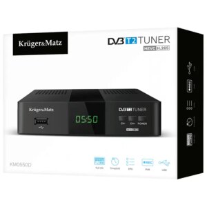 Tuner Dvb T2 Dvb T H265 Hevc Krugermatz Km0550d