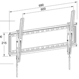 Suport Tv Lcd De Perete 32 80 Inclinabil Cu Snur Well