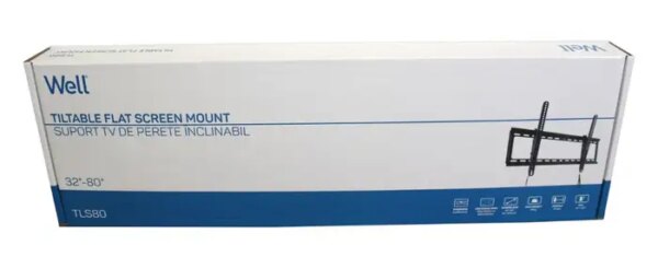 Suport Tv Lcd De Perete 32 80 Inclinabil Cu Snur Well