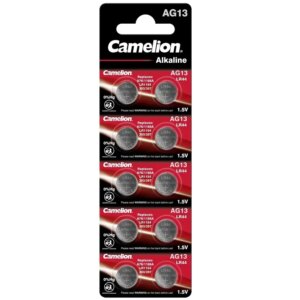 Set 10 baterii alkaline LR44 AG13 1.5V CAMELION GERMANY G13-BP10 Set 10 baterii alkaline LR44 AG13 1.5V CAMELION GERMANY G13-BP10
