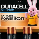 Set baterii alcaline DURACELL OPTIMUM AAA R03 4buc MX2400