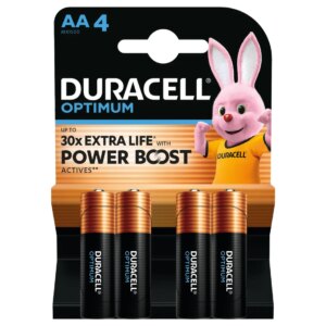 Set baterii DuraCell OPTIMUM Alkaline AA LR6 MX1500 1.5V 4buc
