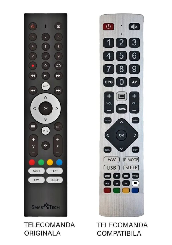 Telecomanda inlocuitoare compatibila TV SmartTech RC-N01 45K (137) Telecomanda inlocuitoare compatibila TV SmartTech RC-N01 45K (137)