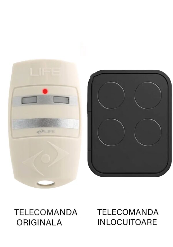 Telecomanda inlocuitoare poarta garaj Life cu 4 canale BRAVO /BRAVO4 433.92MHz Codificare LIFE Auto Code (832) Telecomanda inlocuitoare poarta garaj Life cu 4 canale BRAVO /BRAVO4 433.92MHz Codificare LIFE Auto Code (832)