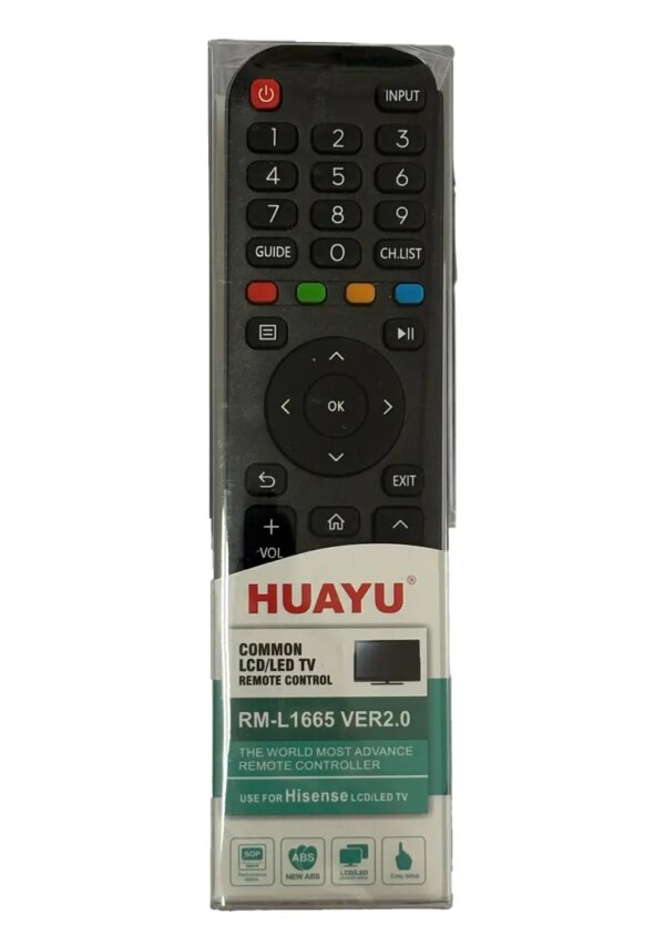 Telecomanda universala compatibila TV Hisense RM-L1665 V2 Huayu (327-1) Telecomanda Universala Compatibila Tv Hisense Rm L1665 V2 Huayu 327 1