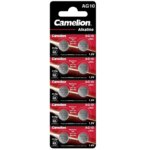 Set 10 baterii buton alkaline 1.5V AG10 LR1130 389 189 Camelion AG10-BP10