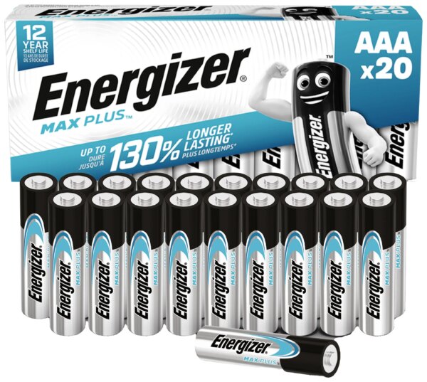 Set 20 baterii AAA ENERGIZER MAX PLUS ALKALINE POWER UPN-182332 Set 20 baterii AAA ENERGIZER MAX PLUS ALKALINE POWER UPN-182332