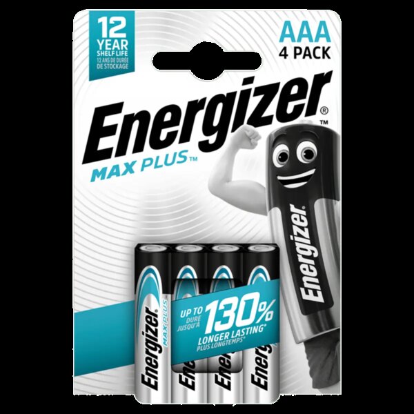 Set 4 baterii AAA ENERGIZER MAX PLUS ALKALINE POWER UPN-182292 Set 4 baterii AAA ENERGIZER MAX PLUS ALKALINE POWER UPN-182292