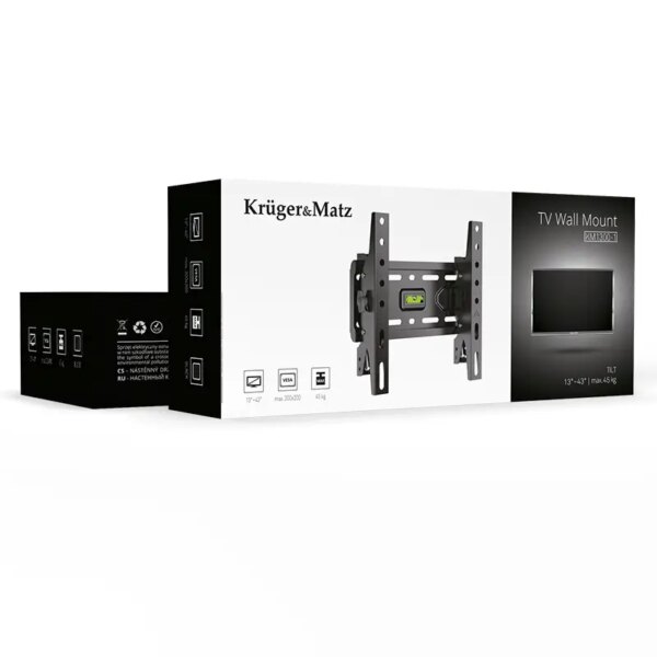 Suport de perete Kruger&Matz KM1300-1 TV LED 23-42" cu inclinare suport de perete krugermatz km1300 1 tv led 23 42 cu inclinare 3