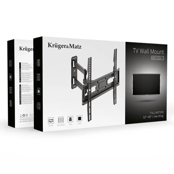 Suport TV de perete Kruger&Matz KM1304-1 pentru 32-55 inch 35Kg suport tv de perete krugermatz km1304 1 32 55 inch 3