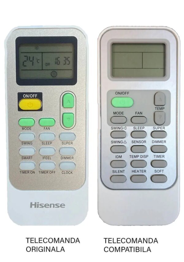 Telecomanda inlocuitoare compatibila Aer Conditionat Hisense DG11J1-91 (433-1)