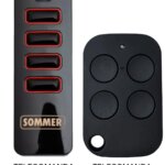 Telecomanda inlocuitoare poarta garaj de 2 si 4 canale cod saritor 433.92MHz Sommer Pearl compatibila cu originalul (850)