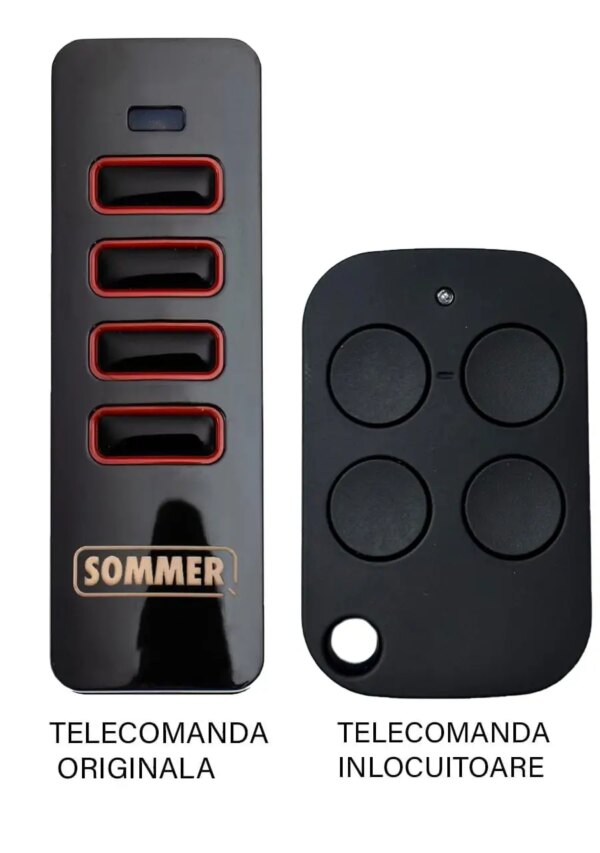 Telecomanda inlocuitoare poarta garaj de 2 si 4 canale cod saritor 433.92MHz Sommer Pearl compatibila cu originalul (850) Telecomanda inlocuitoare poarta garaj de 2 si 4 canale cod saritor 433.92MHz Sommer Pearl compatibila cu originalul (850)