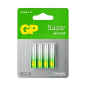 Baterii alcaline R3 AAA 4buc/blister Super GP Baterii alcaline R3 AAA 4buc/blister Super GP