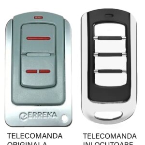 Telecomanda inlocuitoare poarta garaj Erreka Iris de doua si patru canale/ cod saritor/ 433.92MHz sau 868.35MHz (813)