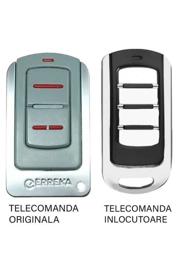 Telecomanda inlocuitoare poarta garaj Erreka Iris de doua si patru canale/ cod saritor/ 433.92MHz sau 868.35MHz (813)