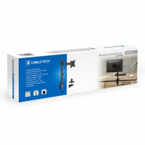 Suport monitor pe masa 17”–32” 43-81cm negru CABLETECH UCH0219-1 - imagine 3