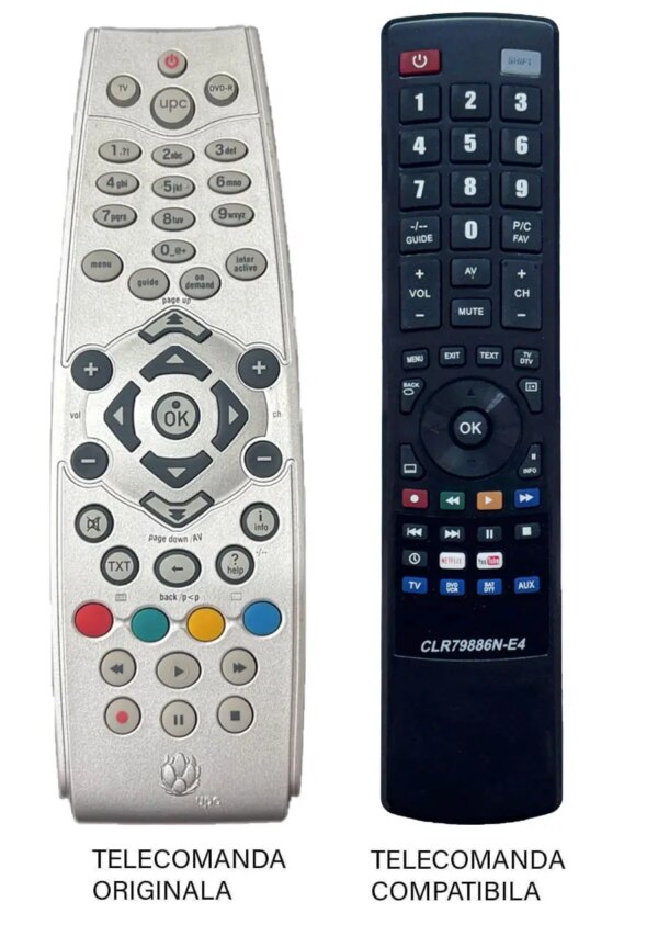 Telecomanda inlocuitoare compatibila reciver UPC 39880R02 (193-1) Telecomanda inlocuitoare compatibila reciver UPC 39880R02 (193-1)