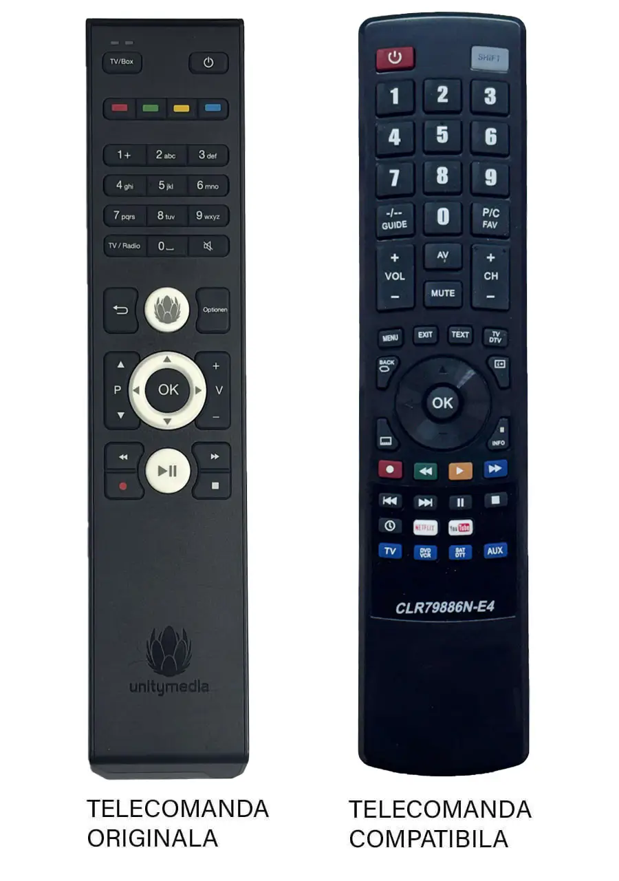 Telecomanda inlocuitoare compatibila reciver UPC UNITYMEDIA (235)