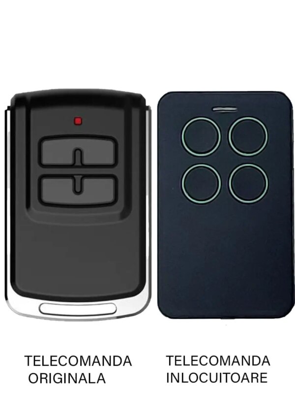 Telecomanda inlocuitoare poarta garaj 4 butoane 433Mhz cod saritor compatibila automatizari Hiland-T4301 (835-1) Telecomanda inlocuitoare poarta garaj 4 butoane 433Mhz cod saritor compatibila automatizari Hiland-T4301 (835-1)